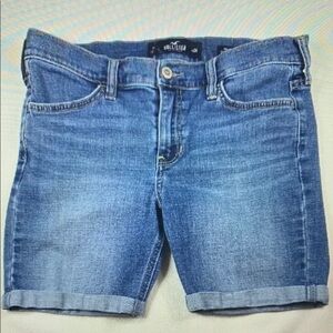 Hollister Women's Blue Denim Athletic Shorts